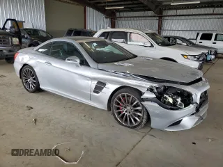 2018 Mercedes-Benz SL 550 with VIN WDDJK7DA5JF054120, listed as a Copart auction lot 61228535 with 50,742 mi miles and Salvage title. Bid and sale history available at DreamBid. Image 4.
