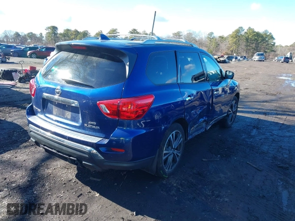 2020 Nissan Pathfinder Platinum with VIN 5N1DR2DM6LC575993, listed as a IAAI auction lot 41418213 with 39,525 mi miles. Bid and sale history available at carsss.com. Image 4.
