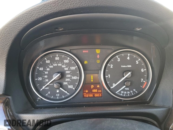2008 BMW 3 Series 328i with VIN WBAVA37578NL54356, listed as a Copart auction lot 42912145 with 153,166 mi miles and Salvage Title. Bid and sale history available at DreamBid. Image 9.