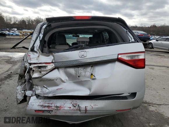 2011 Honda Odyssey EX-L with VIN 5FNRL5H63BB098661, listed as a Copart auction lot 52566345 with 177,071 mi miles and Salvage Title. Bid and sale history available at DreamBid. Image 6.