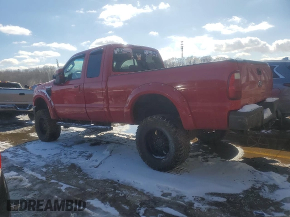 2008 Ford Super Duty F-250 SRW XL with VIN 1FTSX21R28EB41468, listed as a Copart auction lot 45958605 with 145,164 mi miles and Salvage Title. Bid and sale history available at carsss.com. Image 2.