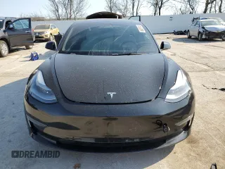 2022 Tesla Model 3 with VIN 5YJ3E1EA3NF125606, listed as a Copart auction lot 49087955 with 41,543 mi miles and Salvage Title. Bid and sale history available at carsss.com. Image 5.