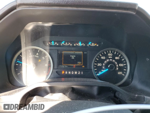 2015 Ford F-150 XLT with VIN 1FTEW1EF4FKD57184, listed as a Copart auction lot 49536075 with 75,767 mi miles and Salvage Title. Bid and sale history available at DreamBid. Image 9.