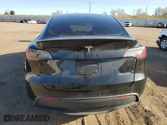 2023 Tesla Model Y Performance with VIN 7SAYGDEF3PF847225, listed as a Copart auction lot 52171135 with 29,724 mi miles and Salvage Title. Bid and sale history available at DreamBid. Image 6.
