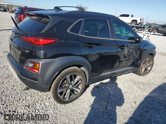 2020 Hyundai Kona Ultimate with VIN KM8K53A55LU493608, listed as a Copart auction lot 85907294 with 0 mi miles and Salvage Title. Bid and sale history available at carsss.com. Image 3.