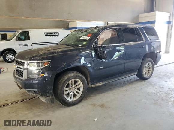 2020 Chevrolet Tahoe LS with VIN 1GNSCAKC1LR211101, listed as a Copart auction lot 59407755 with 81,939 mi miles and Salvage title. Bid and sale history available at DreamBid. Image 1.