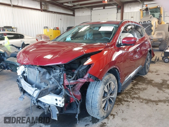 2019 Nissan Murano S with VIN 5N1AZ2MS4KN146467, listed as a IAAI auction lot 41957169 with 56,018 mi miles. Bid and sale history available at carsss.com. Image 19.