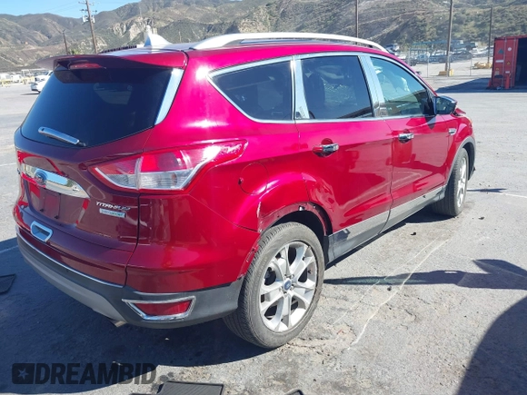 2014 Ford Escape Titanium with VIN 1FMCU0JX2EUB99237, listed as a IAAI auction lot 41850772 with 1 mi miles. Bid and sale history available at carsss.com. Image 4.
