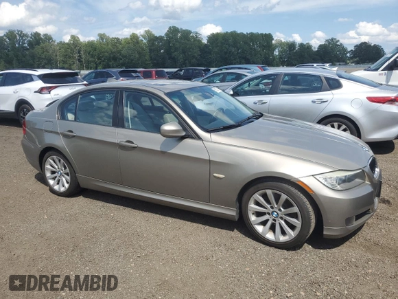2011 BMW 3 Series 328i with VIN WBAPH5C55BA440544, listed as a Copart auction lot 61557015 with 135,252 mi miles and Salvage title. Bid and sale history available at DreamBid. Image 4.