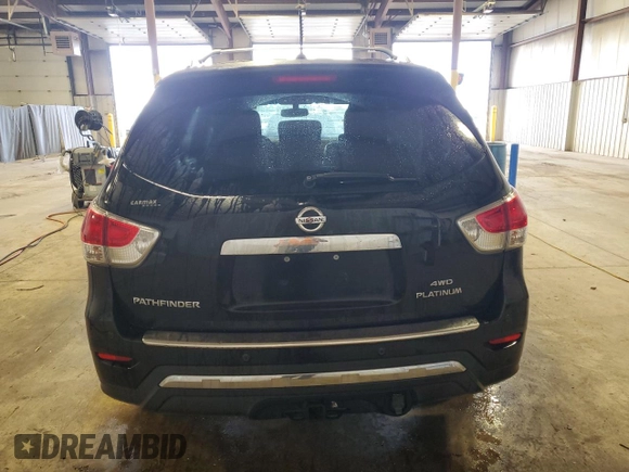 2013 Nissan Pathfinder Platinum with VIN 5N1AR2MM3DC637659, listed as a Copart auction lot 57296695 with 146,829 mi miles and Salvage title. Bid and sale history available at DreamBid. Image 6.