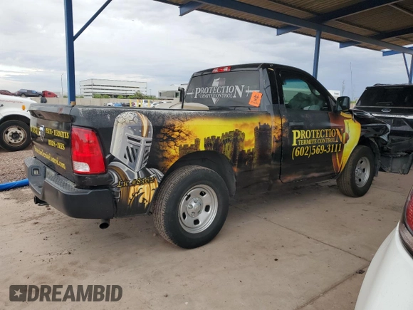 2017 Ram 1500 Tradesman with VIN 3C6JR6AG4HG791673, listed as a Copart auction lot 55655095 with 189,169 mi miles and Salvage title. Bid and sale history available at DreamBid. Image 3.