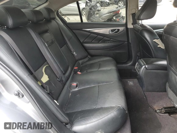 2014 Infiniti Q50 Premium with VIN JN1BV7AP2EM674992, listed as a Copart auction lot 52479915 with 220,813 mi miles and Salvage Title. Bid and sale history available at carsss.com. Image 10.