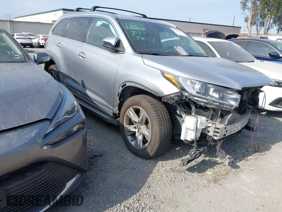 2017 Toyota Highlander Limited with VIN 5TDYZRFH4HS210037, listed as a IAAI auction lot 42666780 with 89,540 mi miles and . Bid and sale history available at DreamBid. Image 1.