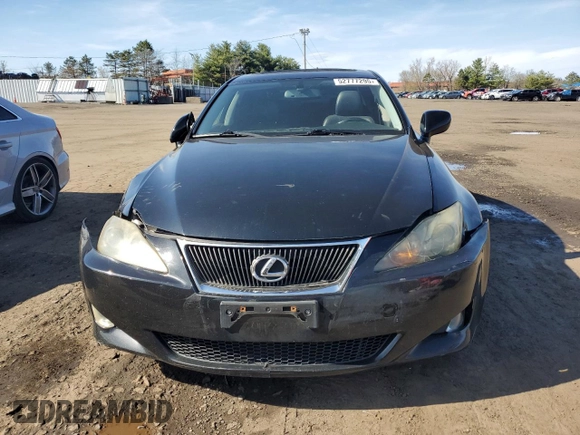 2006 Lexus IS 250 with VIN JTHCK262X62005472, listed as a Copart auction lot 52777295 with 148,259 mi miles and Salvage Title. Bid and sale history available at DreamBid. Image 5.