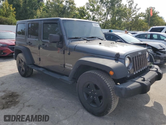 2018 Jeep Wrangler JK Unlimited Sport S with VIN 1C4BJWDG8JL844366, listed as a Copart auction lot 70589544 with 31,350 mi miles and Salvage Title. Bid and sale history available at carsss.com. Image 4.