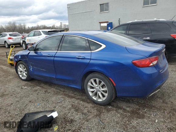 2015 Chrysler 200 C with VIN 1C3CCCCG3FN520434, listed as a Copart auction lot 50117965 with 160,705 mi miles and Clean Title. Bid and sale history available at DreamBid. Image 2.