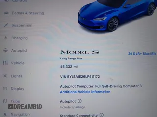 2020 Tesla Model S Long Range с VIN 5YJSA1E26LF411172, выставлен на аукционе IAAI как лот 41318180 с пробегом 45 332 миль миль и . История ставок и продаж доступна на DreamBid. Изображение 7.