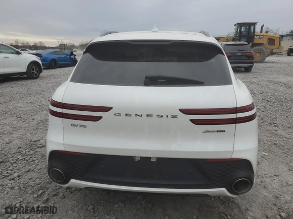 2022 Genesis GV70 3.5T Sport with VIN KMUMCDTC8NU011251, listed as a Copart auction lot 88929105 with 55,794 mi miles and Salvage Title. Bid and sale history available at carsss.com. Image 6.