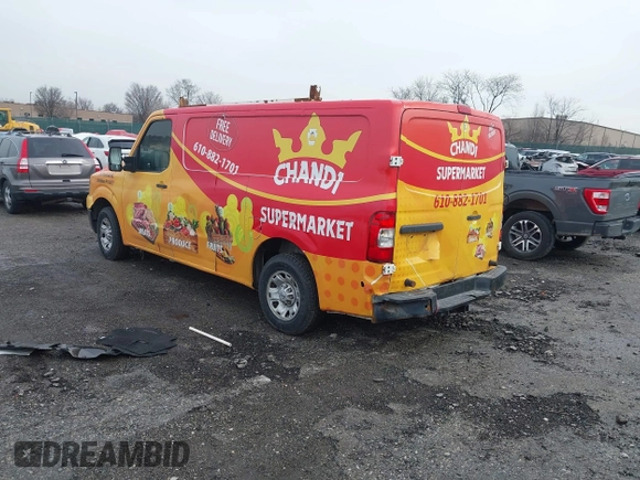 2016 Nissan NV SV with VIN 1N6AF0KY5GN805945, listed as a IAAI auction lot 41432947 with 1 mi miles. Bid and sale history available at carsss.com. Image 3.