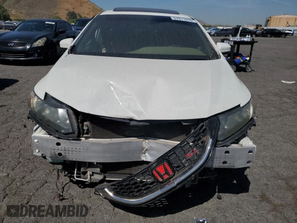 2015 Honda Civic Si with VIN 2HGFB6E50FH703552, listed as a Copart auction lot 57911915 with 104,489 mi miles and Salvage title. Bid and sale history available at DreamBid. Image 5.
