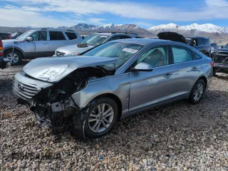 2015 Hyundai Sonata 2.4L SE with VIN 5NPE24AF3FH123197, listed as a Copart auction lot 47617955 with 153,548 mi miles and Salvage Title. Bid and sale history available at carsss.com. Image 1.