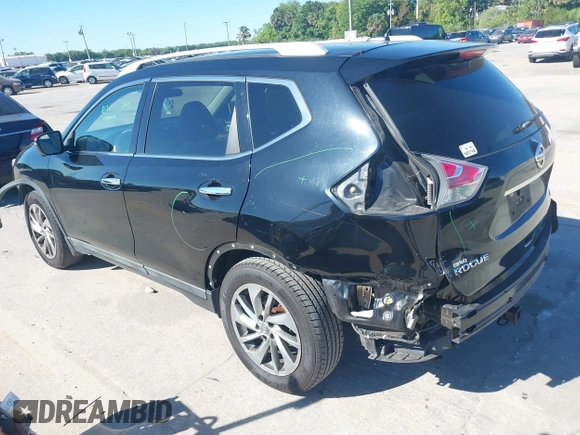 2015 Nissan Rogue SL with VIN 5N1AT2MT6FC755975, listed as a IAAI auction lot 41816748 with 141,648 mi miles. Bid and sale history available at carsss.com. Image 3.