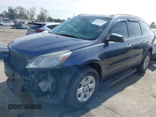 2013 Chevrolet Traverse LS with VIN 1GNKRFED5DJ105184, listed as a IAAI auction lot 41423154 with 111,025 mi miles. Bid and sale history available at carsss.com. Image 2.