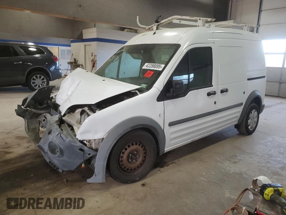 2011 Ford Transit Connect XL with VIN NM0LS7AN2BT046132, listed as a Copart auction lot 43398095 with Not provided miles and Salvage title. Bid and sale history available at DreamBid. Image 1.