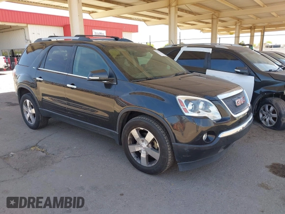 2012 GMC Acadia SLT1 with VIN 1GKKRREDXCJ403629, listed as a IAAI auction lot 42172115 with 162,520 mi miles. Bid and sale history available at carsss.com. Image 1.