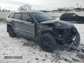 2022 Jeep Grand Cherokee WK Laredo X with VIN 1C4RJFAG0NC112452, listed as a Copart auction lot 42294815 with 34,787 mi miles and Salvage Title. Bid and sale history available at carsss.com. Image 4.