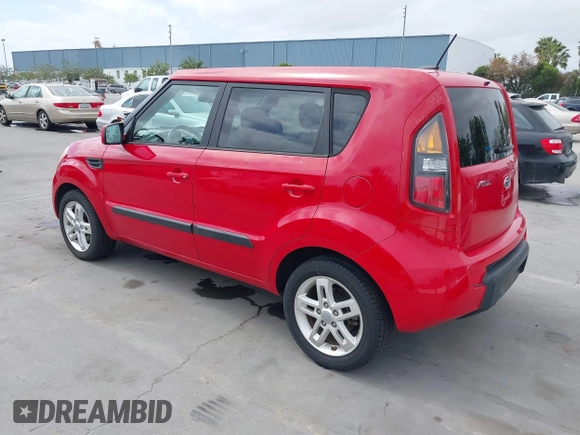 2011 Kia Soul + with VIN KNDJT2A23B7236403, listed as a IAAI auction lot 42100271 with 75,349 mi miles. Bid and sale history available at carsss.com. Image 3.