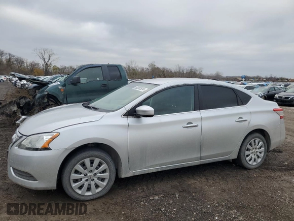 2015 Nissan Sentra S with VIN 3N1AB7AP8FY264099, listed as a Copart auction lot 80382924 with 147,512 mi miles and Salvage Title. Bid and sale history available at carsss.com. Image 1.