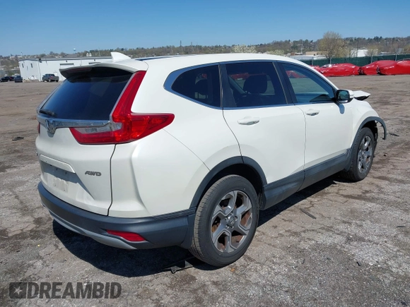 2018 Honda CR-V EX-L with VIN 2HKRW2H82JH609039, listed as a IAAI auction lot 42001550 with 1 mi miles. Bid and sale history available at carsss.com. Image 4.