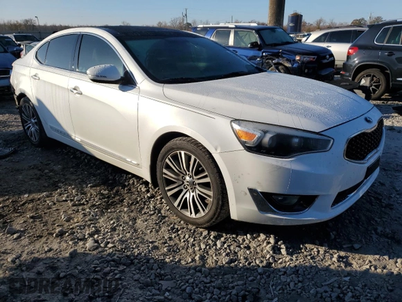 2014 Kia Cadenza Premium with VIN KNALN4D70E5139677, listed as a Copart auction lot 85655924 with 171,362 mi miles and Salvage Title. Bid and sale history available at carsss.com. Image 4.