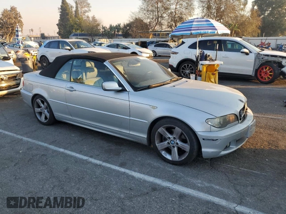 2005 BMW 3 Series 325Ci with VIN WBABW33425PG99105, listed as a Copart auction lot 87089304 with 159,379 mi miles and Salvage Title. Bid and sale history available at carsss.com. Image 4.