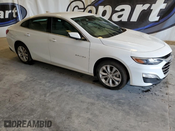 2025 Chevrolet Malibu LT with VIN 1G1ZD5ST7SF127949, listed as a Copart auction lot 54221485 with 17,587 mi miles and Salvage Title. Bid and sale history available at DreamBid. Image 4.