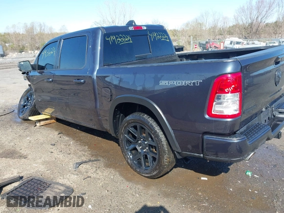 2020 Ram 1500 Big Horn with VIN 1C6SRFFT3LN331267, listed as a IAAI auction lot 41922224 with 143,297 mi miles. Bid and sale history available at carsss.com. Image 3.