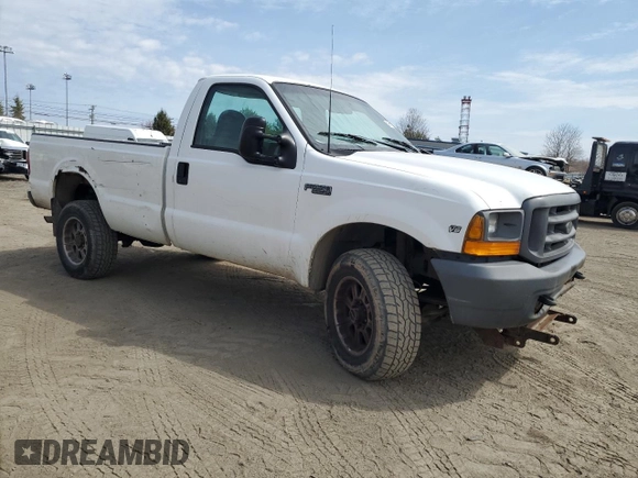 1999 Ford F-250 XL with VIN 1FTNF21L1XEA44790, listed as a Copart auction lot 50987925 with 283,340 mi miles and Clean title. Bid and sale history available at DreamBid. Image 4.