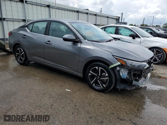 2024 Nissan Sentra SV with VIN 3N1AB8CV7RY354799, listed as a Copart auction lot 55519525 with 21,175 mi miles and Clean Title. Bid and sale history available at DreamBid. Image 4.