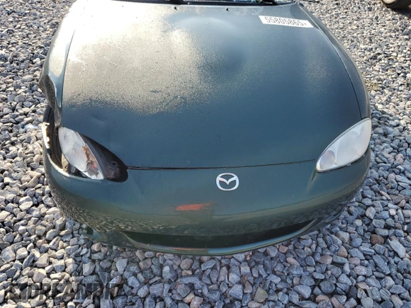 2002 Mazda MX-5 Miata Cloth with VIN JM1NB353X20231155, listed as a Copart auction lot 55805865 with Not provided miles and Salvage title. Bid and sale history available at DreamBid. Image 11.