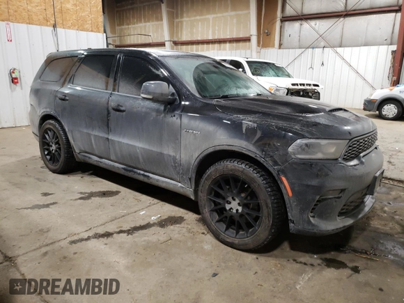 2021 Dodge Durango R/T with VIN 1C4SDJCT4MC520618, listed as a Copart auction lot 44424635 with 64,189 mi miles and Salvage Title. Bid and sale history available at DreamBid. Image 4.