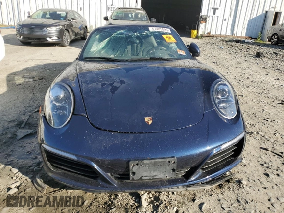 2018 Porsche 911 Carrera S with VIN WP0CB2A98JS147463, listed as a Copart auction lot 57485085 with Not provided miles and Salvage title. Bid and sale history available at DreamBid. Image 5.