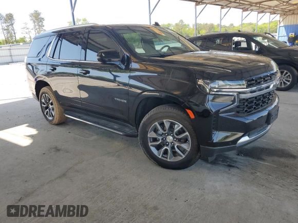 2023 Chevrolet Tahoe LS z VIN 1GNSCMKD5PR356819, wystawiony jako Copart lot #52676795 z przebiegiem 5 624 mil mil oraz Szkoda całkowita • Salvage title. Historia ofert i sprzedaży dostępna na DreamBid. Obrazek 4.
