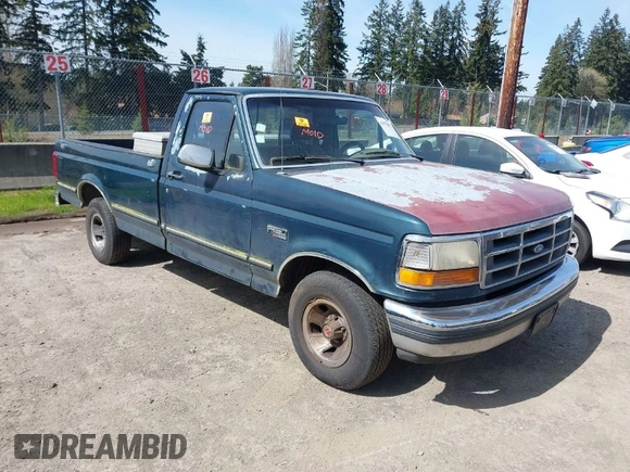 1992 Ford F-150 with VIN 1FTDF15Y1NPA17490, listed as a IAAI auction lot 41970697 with 171,419 mi miles. Bid and sale history available at carsss.com. Image 1.