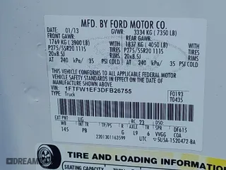 2013 Ford F-150 XL with VIN 1FTFW1EF3DFB26755, listed as a IAAI auction lot 41888243 with 231,078 mi miles. Bid and sale history available at carsss.com. Image 9.