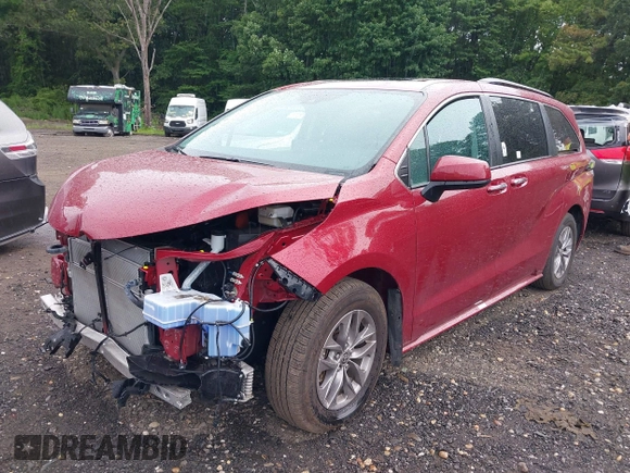 2023 Toyota Sienna XLE with VIN 5TDJSKFC8PS090968, listed as a IAAI auction lot 42736722 with 24,267 mi miles and . Bid and sale history available at DreamBid. Image 2.