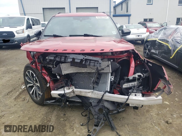2022 Ford Explorer ST-Line with VIN 1FMSK8KH8NGC08979, listed as a Copart auction lot 87001764 with Not Provided miles and Salvage Title. Bid and sale history available at carsss.com. Image 5.