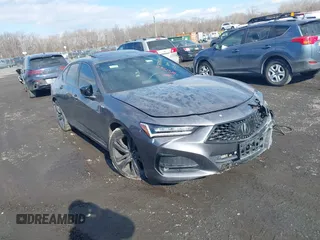 2021 Acura TLX w/A-Spec Package with VIN 19UUB6F59MA006673, listed as a IAAI auction lot 41451582 with 17,230 mi miles. Bid and sale history available at carsss.com. Image 1.