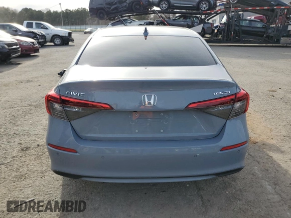 2024 Honda Civic Sedan Touring with VIN 2HGFE1F95RH330640, listed as a Copart auction lot 88549575 with 10,108 mi miles and Salvage Title. Bid and sale history available at carsss.com. Image 6.