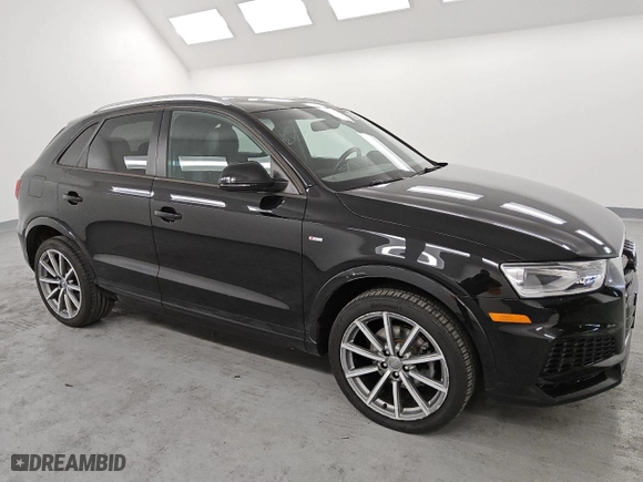 2018 Audi Q3 Premium with VIN WA1BCCFS5JR034016, listed as a Copart auction lot 49317085 with 53,771 mi miles and Clean Title. Bid and sale history available at carsss.com. Image 4.